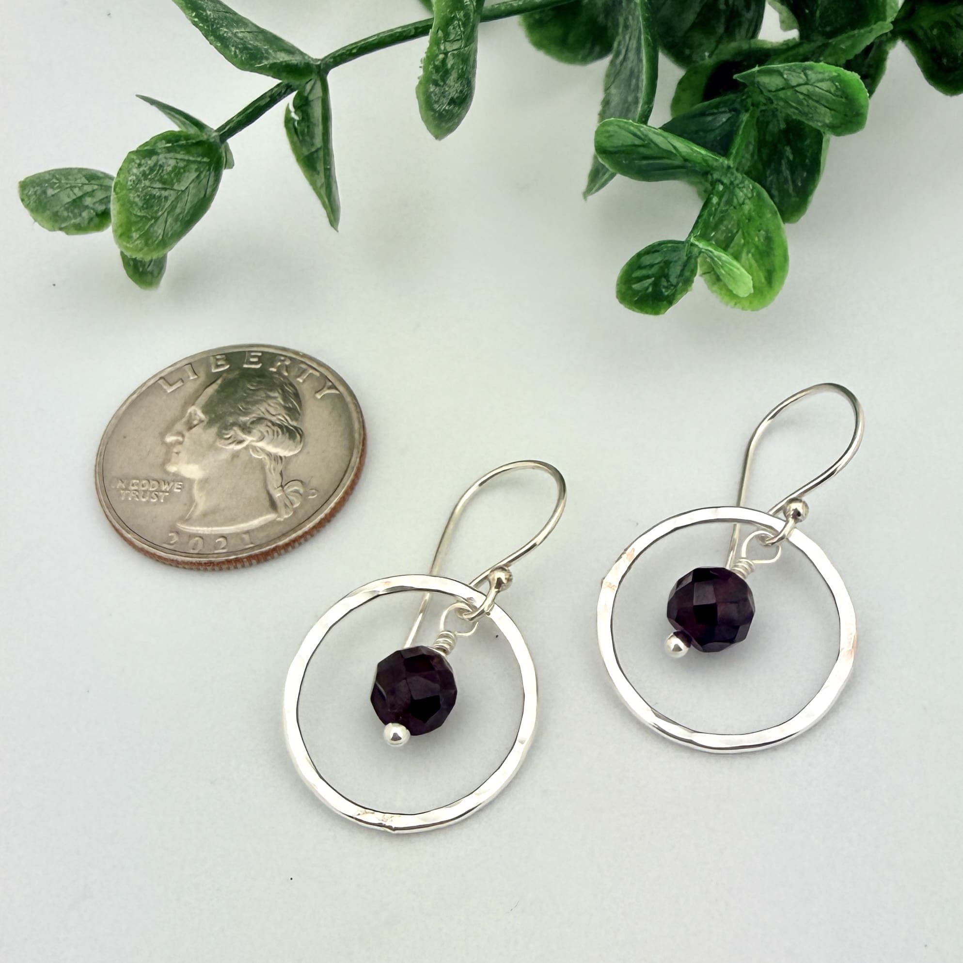 Garnet Sterling Silver Necklace - Image 2