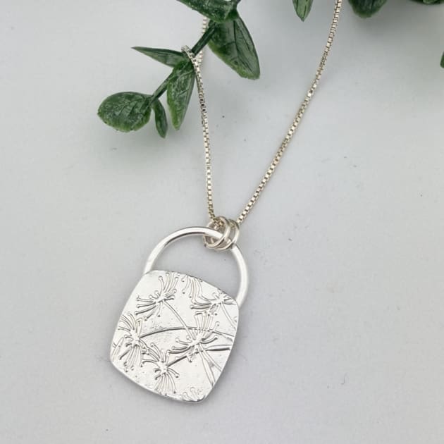 Dandelion Sterling Silver Necklace