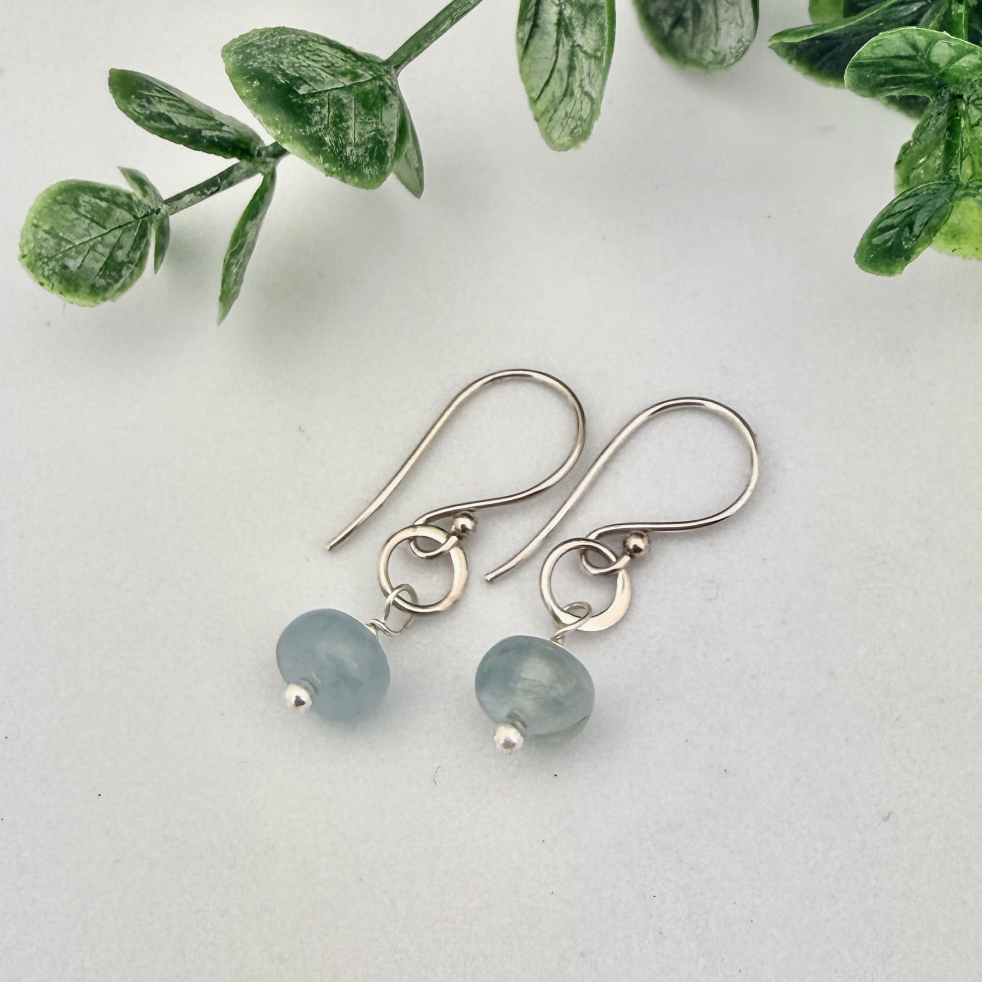 Aquamarine Sterling Silver Earrings